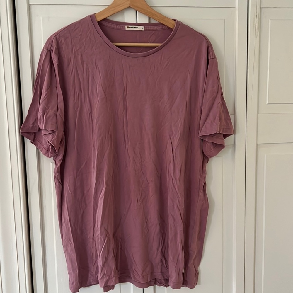 Marine Later cotton tee shirt L